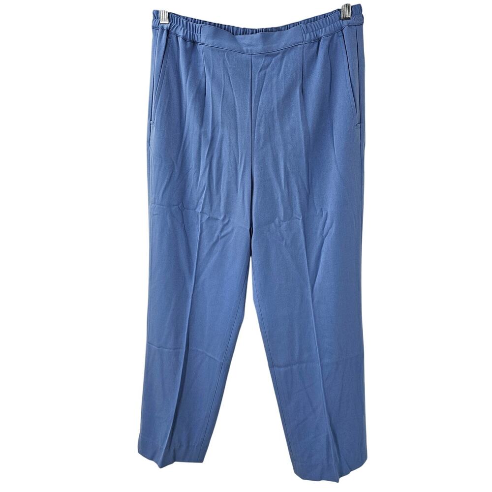 APPLESEEDS Blue Stretch Waist Dress Pants Womens Petite Size 12 P *NWT